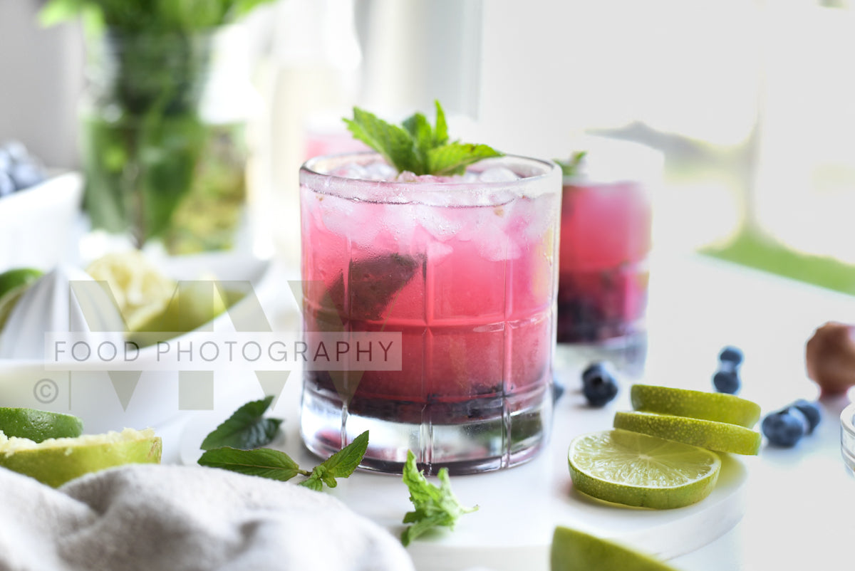 Blueberry Mojito Mocktail