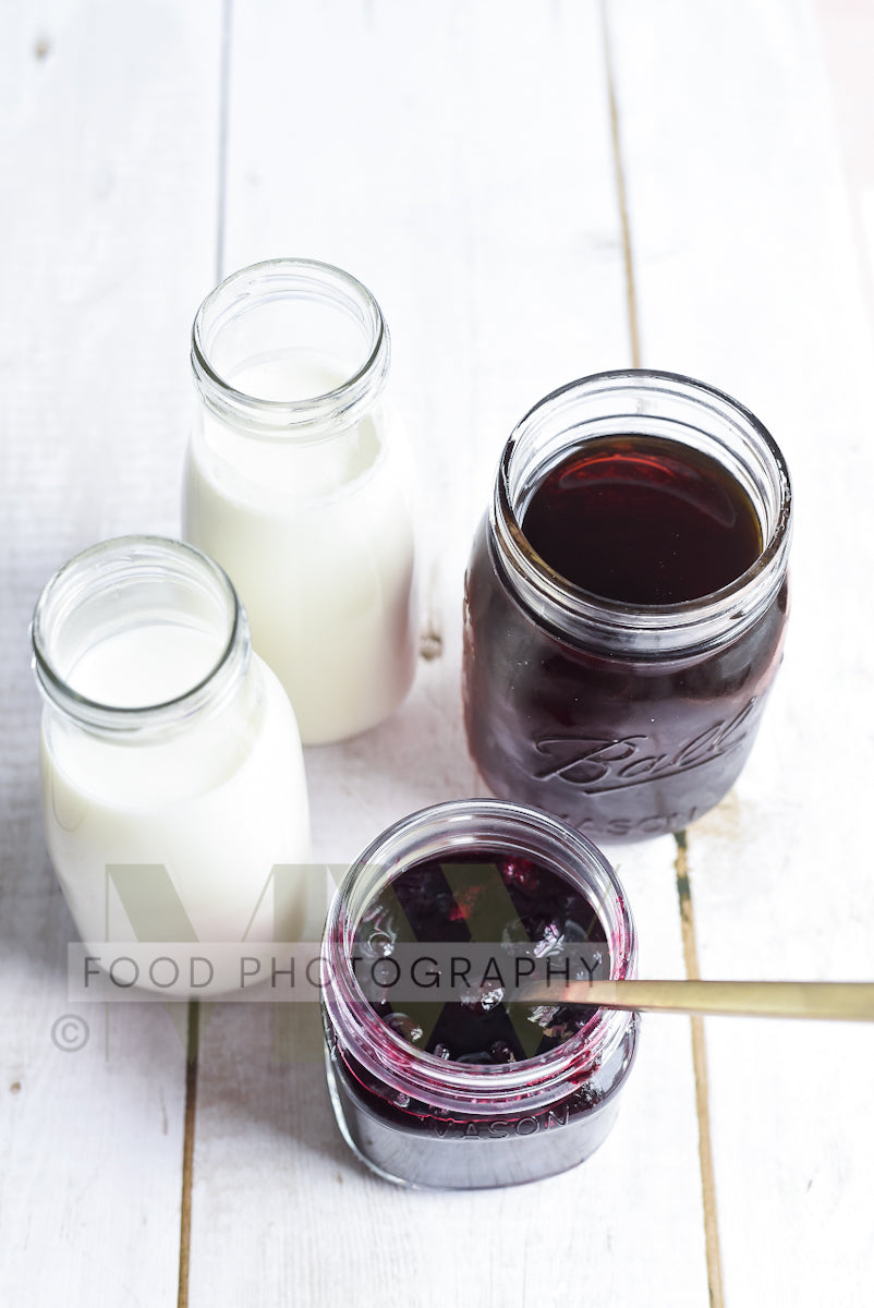 Blueberry Cold Foam Iced Latte