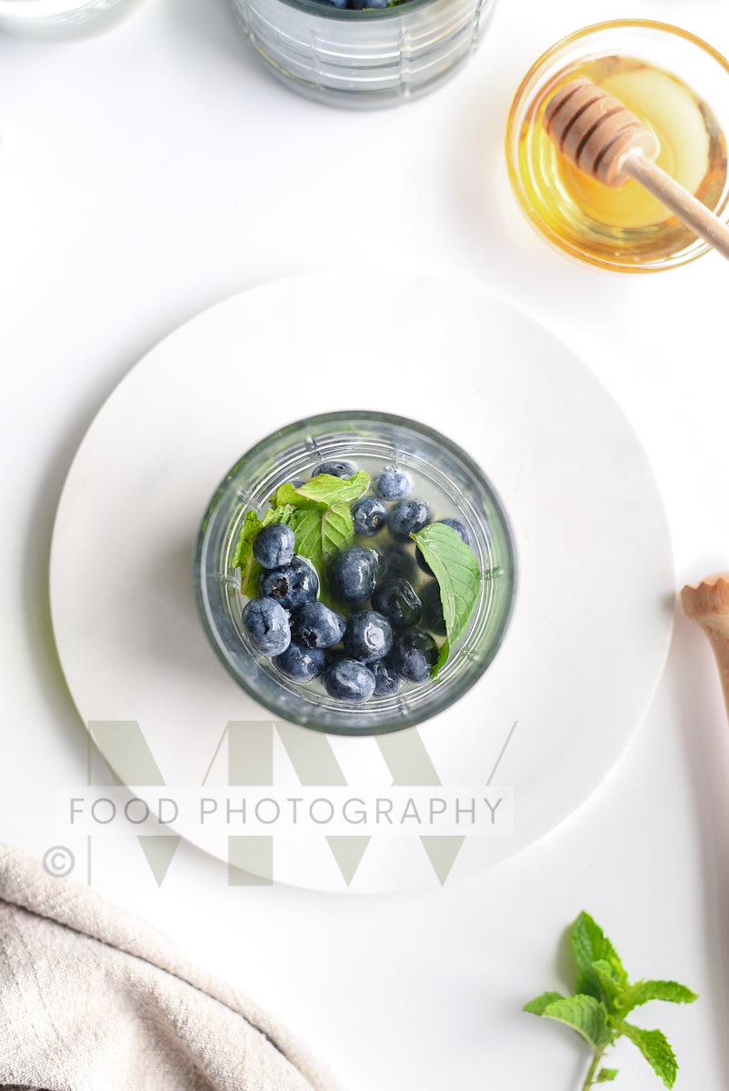 Blueberry Mojito Mocktail