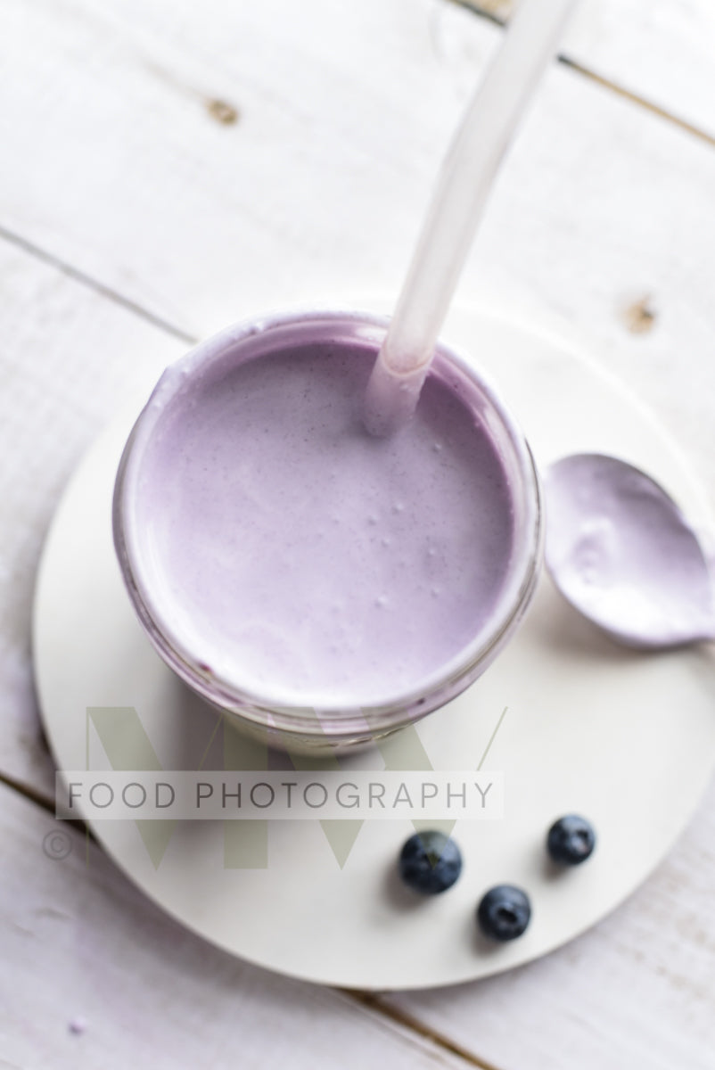 Blueberry Cold Foam Iced Latte