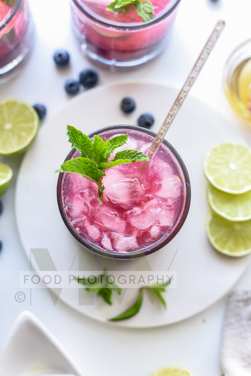 Blueberry Mojito Mocktail