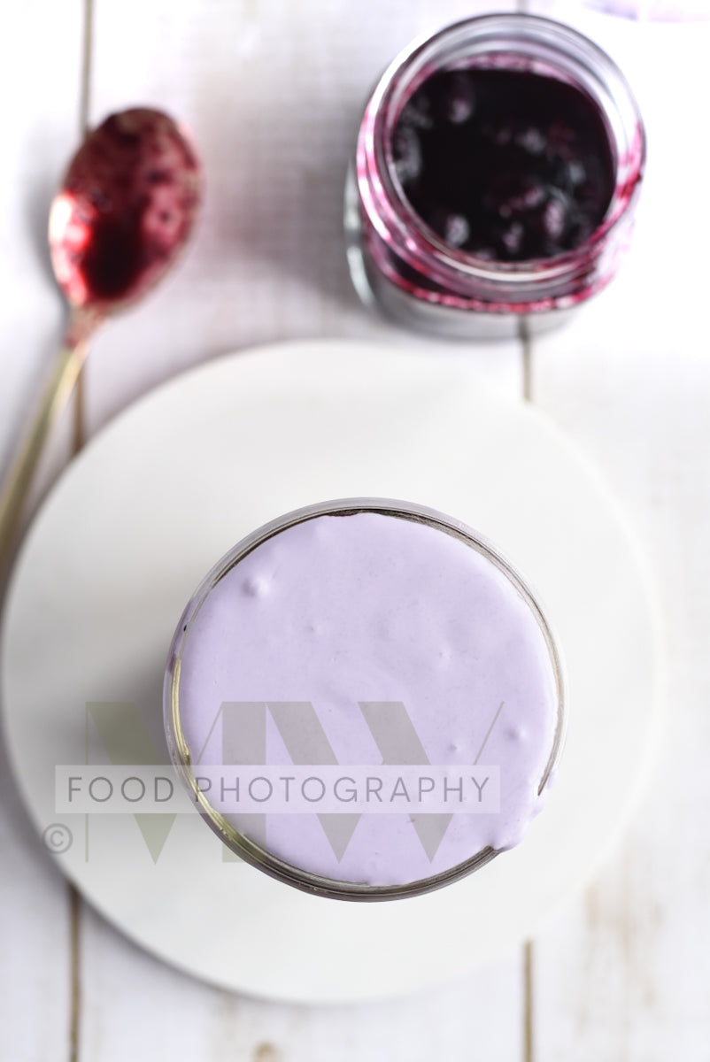 Blueberry Cold Foam Iced Latte