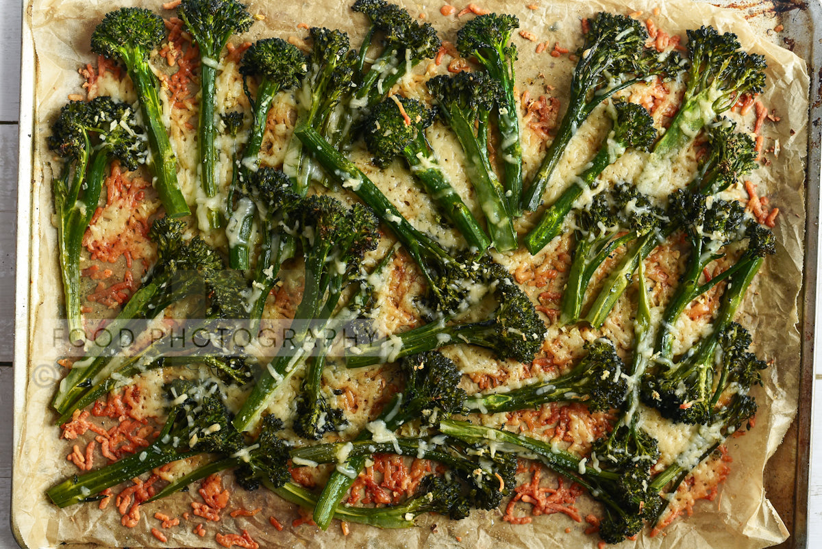 Garlic Parmesan Roasted Broccolini