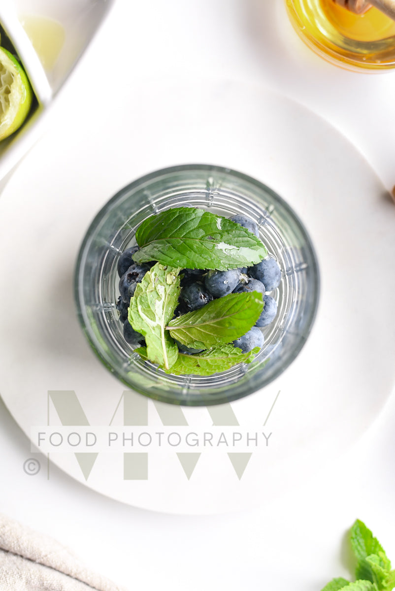 Blueberry Mojito Mocktail