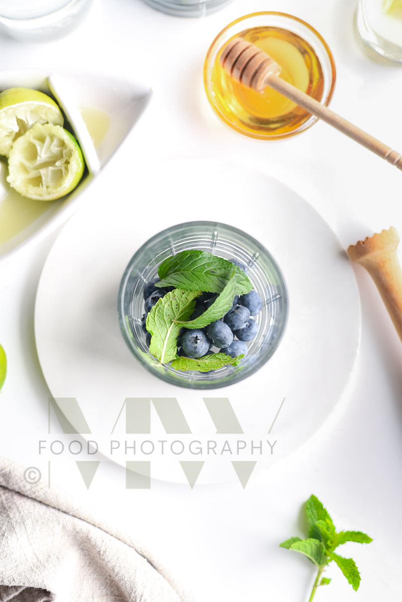 Blueberry Mojito Mocktail