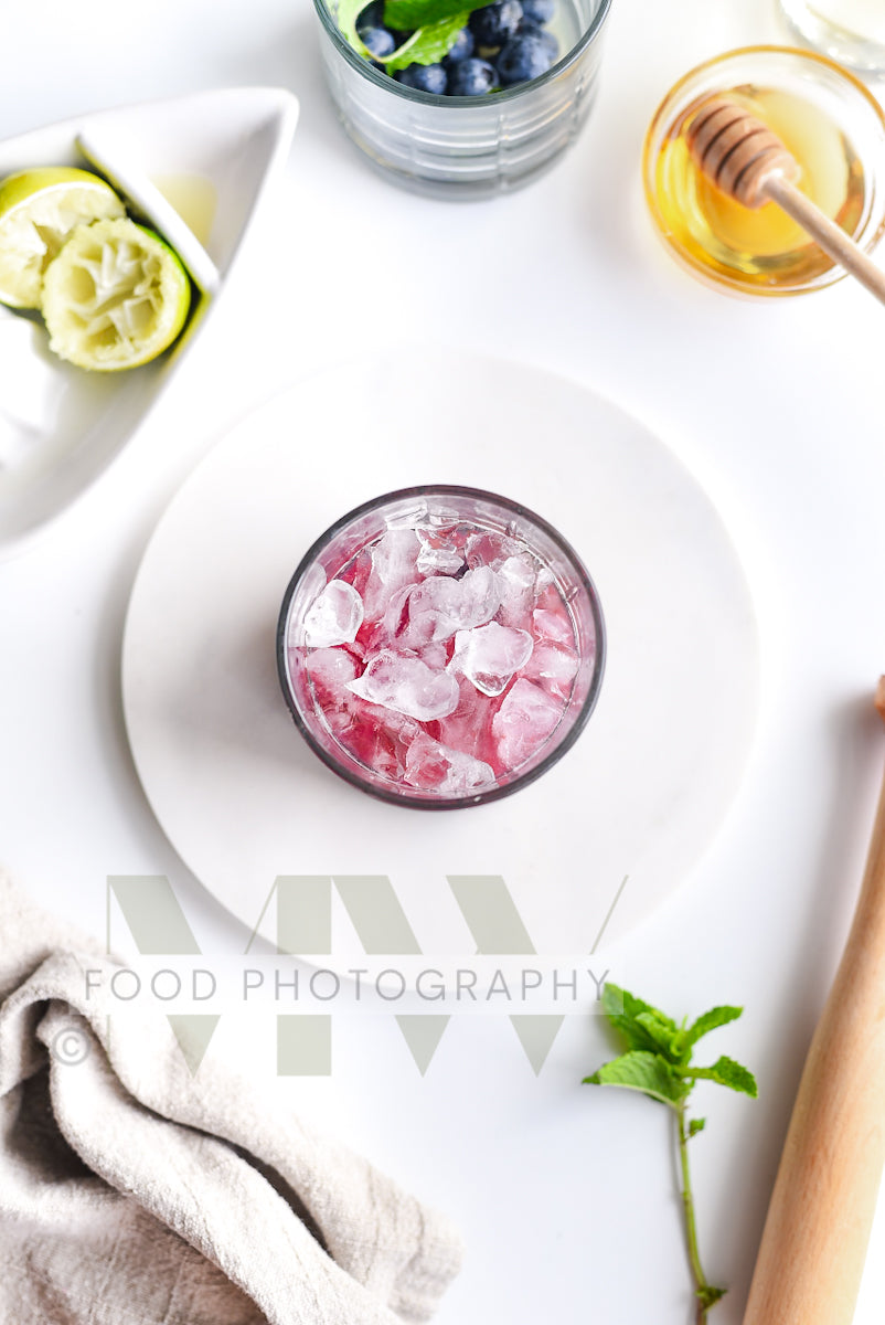 Blueberry Mojito Mocktail